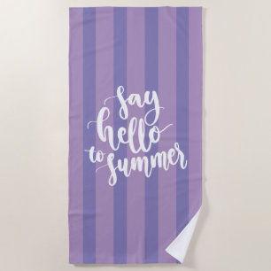 Hallo zum Sommer Strandtuch