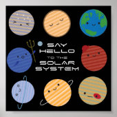 Hallo zum Sonnensystem! Poster (Vorne)