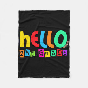 Hallo Zweite 2. Klasse Zurück zur Schule für Schül Fleecedecke