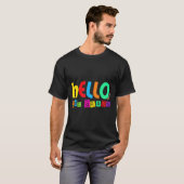 Hallo Zweite 2. Klasse Zurück zur Schule für Schül T-Shirt (Vorne ganz)