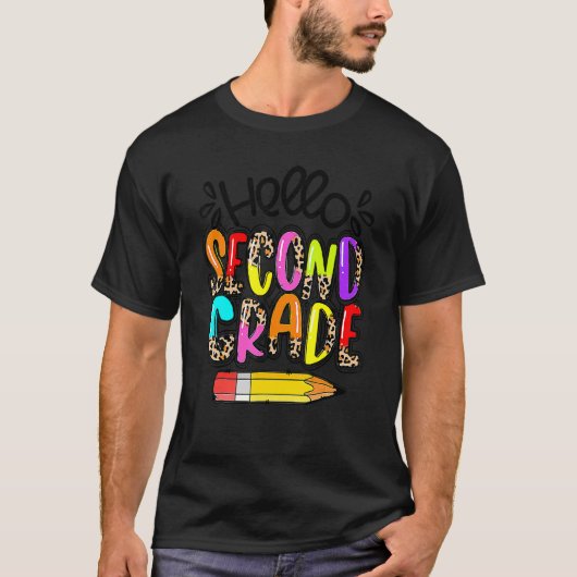 Hallo zweite Klasse Boho Leopard zurück zum Tee in (Vorderseite)