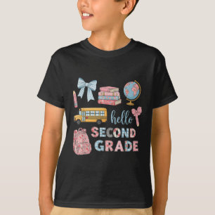 Hallo zweite Klasse Coquette Schleife Zurück zur S T-Shirt