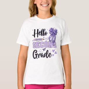 Hallo Zweite Klasse Erster Schultag Coquette T-Shirt