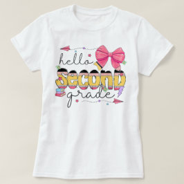 Hallo Zweite Klasse Erster Schultag Coquette T-Shirt