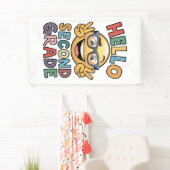 Hallo Zweite Klasse Lehrer 2. Klasse zurück Schule Banner (Insitu)