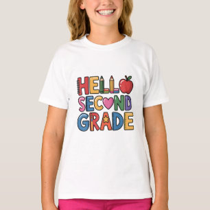 Hallo zweite Klasse Niedlich zurück zur Schule T-Shirt