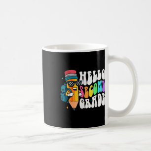 Hallo Zweite Klasse Spaß Bleistift Zurück zur Schu Kaffeetasse