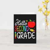 Hallo Zweite Klasse Team 2. Klasse zurück zur Schu Karte (Gelbe Blume)