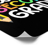 Hallo Zweite Klasse Team 2. Klasse zurück zur Schu Poster (Ecke)