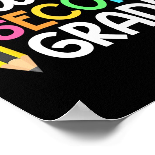 Hallo Zweite Klasse Team 2. Klasse zurück zur Schu Poster (Ecke)