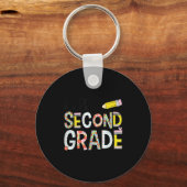 Hallo Zweite Klasse Team 2. Klasse zurück zur Schu Schlüsselanhänger (Vorderseite)