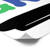 Hallo zweite Klasse zurück zur Schule Poster (Ecke)