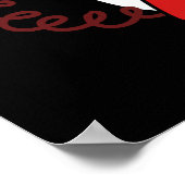 Hallo zwischen Funny Ghost Pun Dark BG Poster (Ecke)