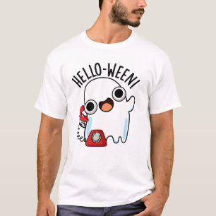 Hallo zwischen Funny Ghost Pun T-Shirt