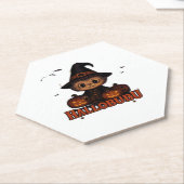 Hallobubu Halloween Niedlich & Spooky Witch Cat T- Untersetzer (angewinkelt)