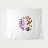 Hallobubu Halloween Niedlich & Spooky Witch Cat T- Wandteppich (Vorderseite (Horizontal))