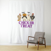 Hallobubu Halloween Niedlich & Spooky Witch Cat T- Wandteppich (Beispiel)