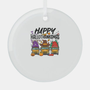HalloDankeMas Halloween Erntedank Christmas Sc Ornament Aus Glas