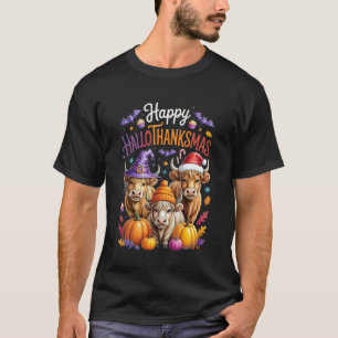 HalloDankeMas Halloween Erntedankfest Weihnachten T-Shirt