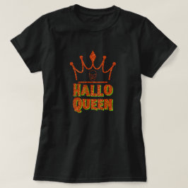 HalloQueen Crown Halloween Glitzer T-Shirt