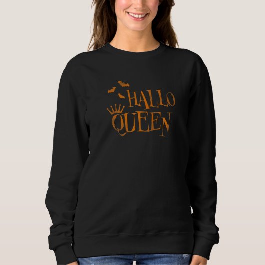 Halloqueen Vintag Halloween Sweatshirt (Vorderseite)
