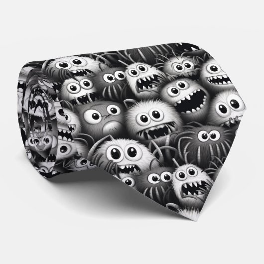 Halloria - Hallo Halloween Krawatte (Gerollt)