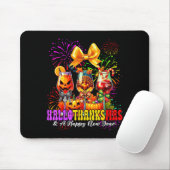 Hallothanksmas & A Happy New Year Fireworks Wi Mousepad (Mit Mouse)