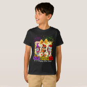 Hallothanksmas And A Happy New Year Wine Gles Fire T-Shirt (Vorne ganz)