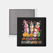 Hallothanksmas Border Collie Hund Halloween Magnet (Vorderseite/Rückseite)