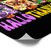 Hallothanksmas Coquette Bow Halloween Erntedank Poster (Ecke)