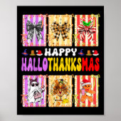 Hallothanksmas Coquette Bow Halloween Erntedank Poster (Vorne)