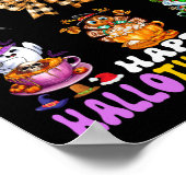 Hallothanksmas Coquette Bow Halloween Thanksgiving Poster (Ecke)