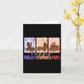 Hallothanksmas Dackel Halloween Erntedank Ch Karte (Gelbe Blume)