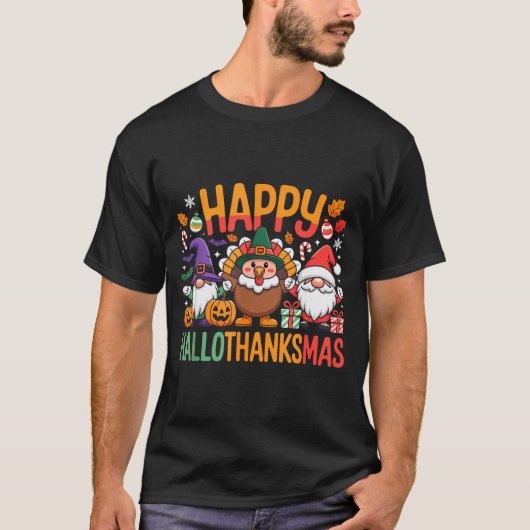 Hallothanksmas Dental Istant Funny Tooth Christmas T-Shirt (Vorderseite)