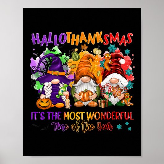 Hallothanksmas Es ist die wunderbarste Zeit der Poster (Vorne)