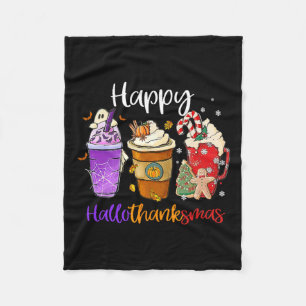Hallothanksmas Gnomes Halloween Erntedank Merry Fleecedecke