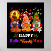 Hallothanksmas Gnomes Halloween Erntedank Merry Poster (Vorne)