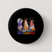Hallothanksmas Gnomes Halloween Thanksgiving Chris Button (Vorderseite)