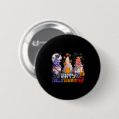 Hallothanksmas Gnomes Halloween Thanksgiving Chris Button (Vorne & Hinten)