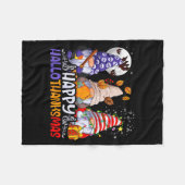 Hallothanksmas Gnomes Halloween Thanksgiving Chris Fleecedecke (Vorderseite (Horizontal))