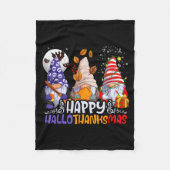 Hallothanksmas Gnomes Halloween Thanksgiving Chris Fleecedecke (Vorderseite)