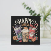 Hallothanksmas Halloween Erntedank Weihnachten (Stehend Vorderseite)