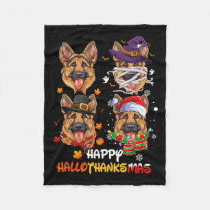 Hallothanksmas Halloween Fleecedecke