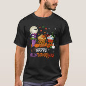 Hallothanksmas Halloween Thanksgiving Christmas Co T-Shirt (Vorderseite)