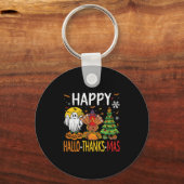 Hallothanksmas Halloween Thanksgiving Christmas Schlüsselanhänger (Vorderseite)
