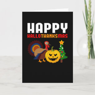 Hallothanksmas Halloween Weihnachtsgeschenk Karte