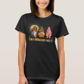 Hallothanksmas Niedliche Gnomes fallen Halloween T-Shirt (Vorderseite)