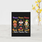 Hallothanksmas Nutcracker Squad Weihnachtsfeiertag Karte (Gelbe Blume)