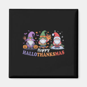 Hallothanksmas Shirt für Gnomes Lover Erntedank Magnet