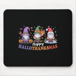 Hallothanksmas Shirt für Gnomes Lover Erntedank Mousepad